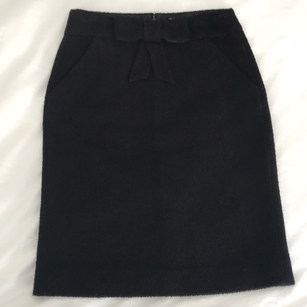 J. Crew Boucle Tweed Bow Skirt Size 0